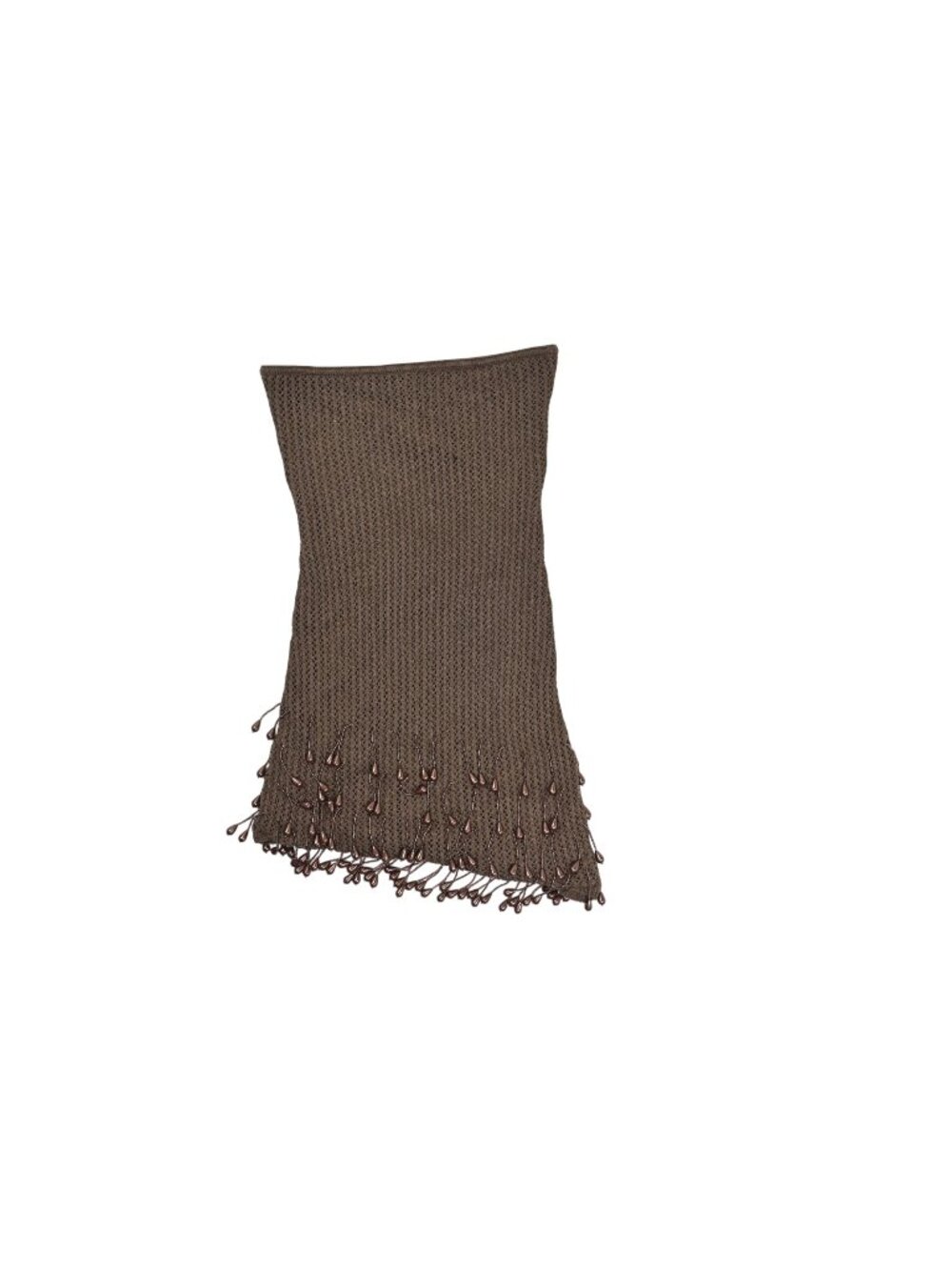 Mars The Label The Gwen Crochet Mini Dress in Brown
